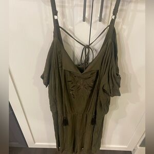 Green short romper